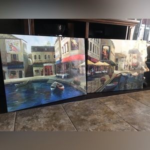 Italian style canvas painting set